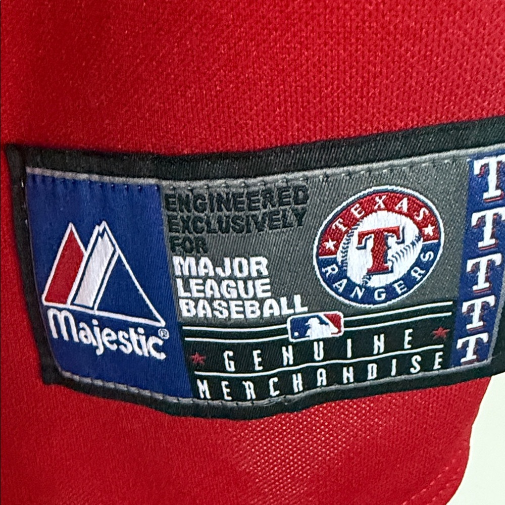 Majestic Red Texas Rangers Team Jersey - Picture 3 of 5